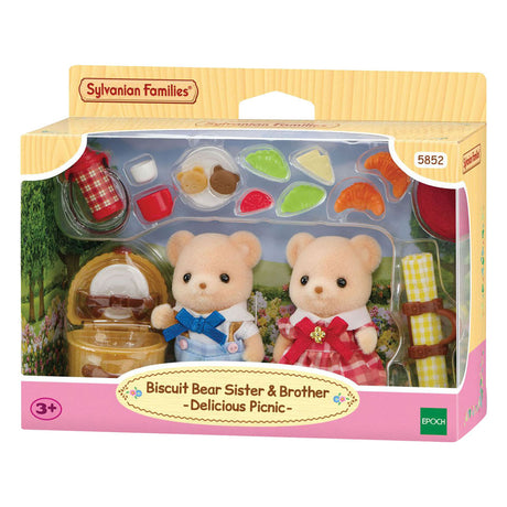 Sylvanian Families 5853 sorella e fratello di orsetti biscotto - set da picnic