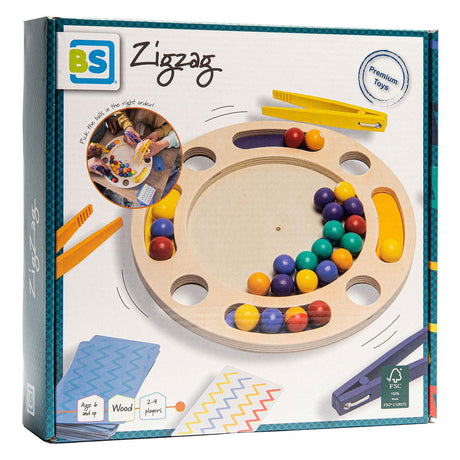Bs Toys bs zigzag - gioco di carte strategico - fsc wood - da 2 a 4 giocatori - da 6 anni