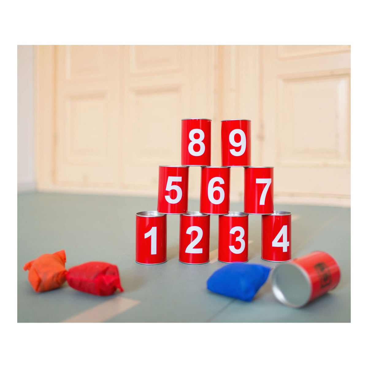 Barattoli di latta Bs Toys rossi, 13 pz.