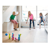 Set da bowling in legno BS Toys birilli junior, 7 pezzi.