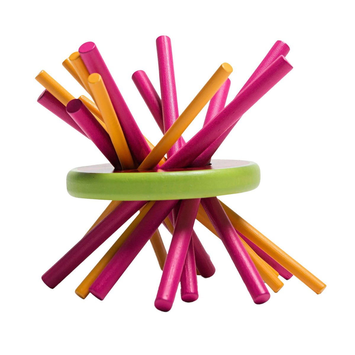 BS Toys Gioco in legno Mikado melone, 31 pezzi.