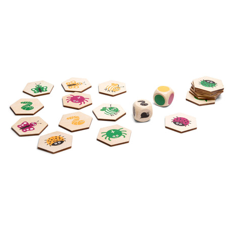 Bs Toys Gioco di ricerca di animali in legno, 20 pz.
