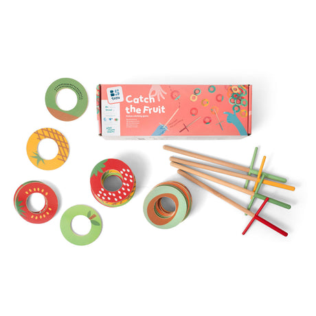 Bs Toys Cattura il gioco di cattura e lancio della frutta, 31 pz.