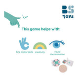 Bs Toys plug-in gioco mosaico - mosaico di legno - puzzle mosaico - giocattoli educativi - legno fsc - gioco didattico - adatto a partire da 4 anni