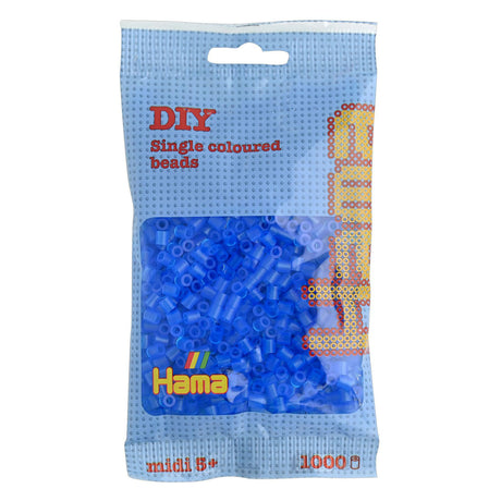 Perline termoadesive Hama midi - blu trasparente (015), 1000 pz.