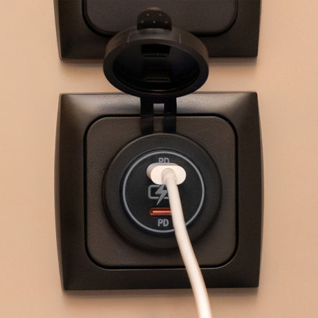 Power line 2x caricabatterie USB-C PD