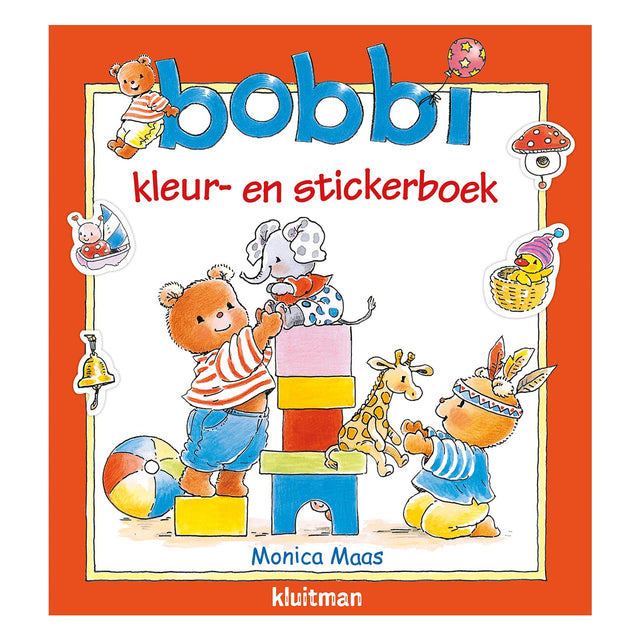 Libro da colorare e adesivi di Kluitman Bobbi