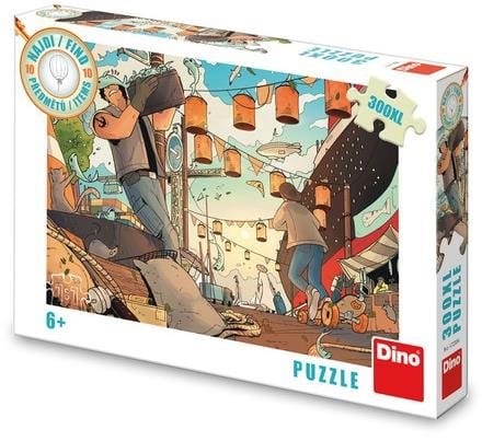 Dinotoys Puzzle Dino di un porto di pesca - 300 pezzi