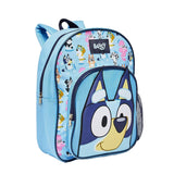 Backpack with front pocket bluey blue