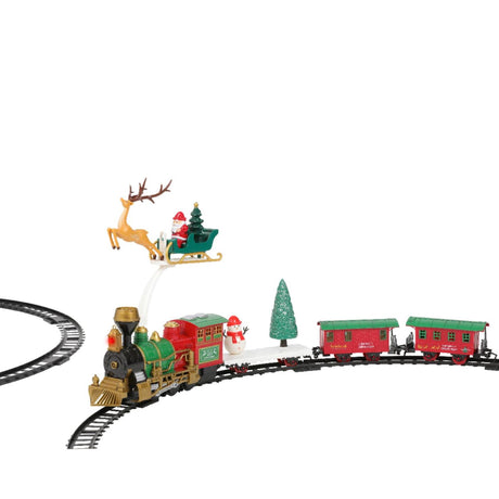 Decoris Treno di Natale 90x90cm a batteria con illuminazione