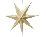 Lumineo star LED in cartone 40cm con timer crema
