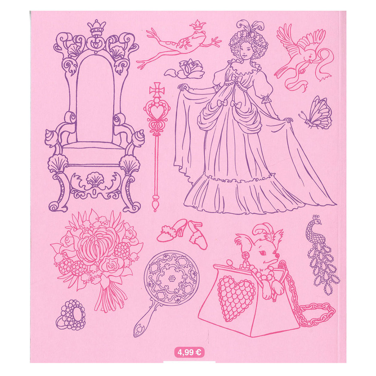 Delta è il libro da colorare delle bellissime principesse