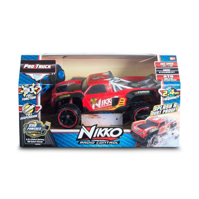 Nikko camion da corsa RC rosso nero