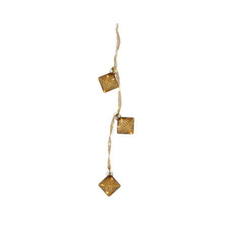 Catena luminosa Lumineo Palla di Natale marrone LED 5.7x5.7x28cm bianco caldo