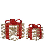 Set pacchetto Lumineo Micro LED da 2 pezzi per uso interno a batteria con timer color oro bianco caldo