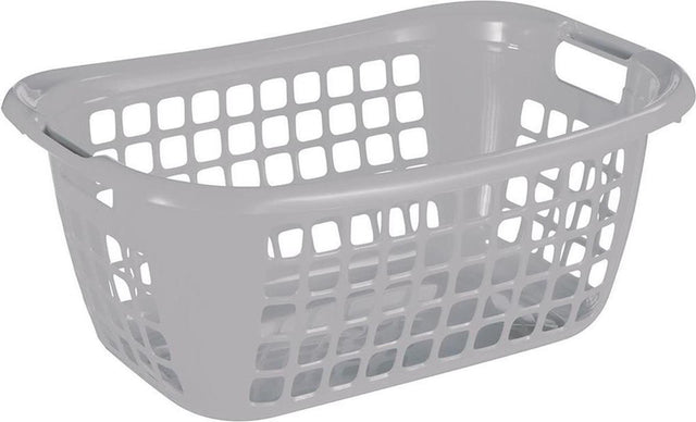 Cesto portabiancheria Sunware basic basso grigio 65x45x27cm