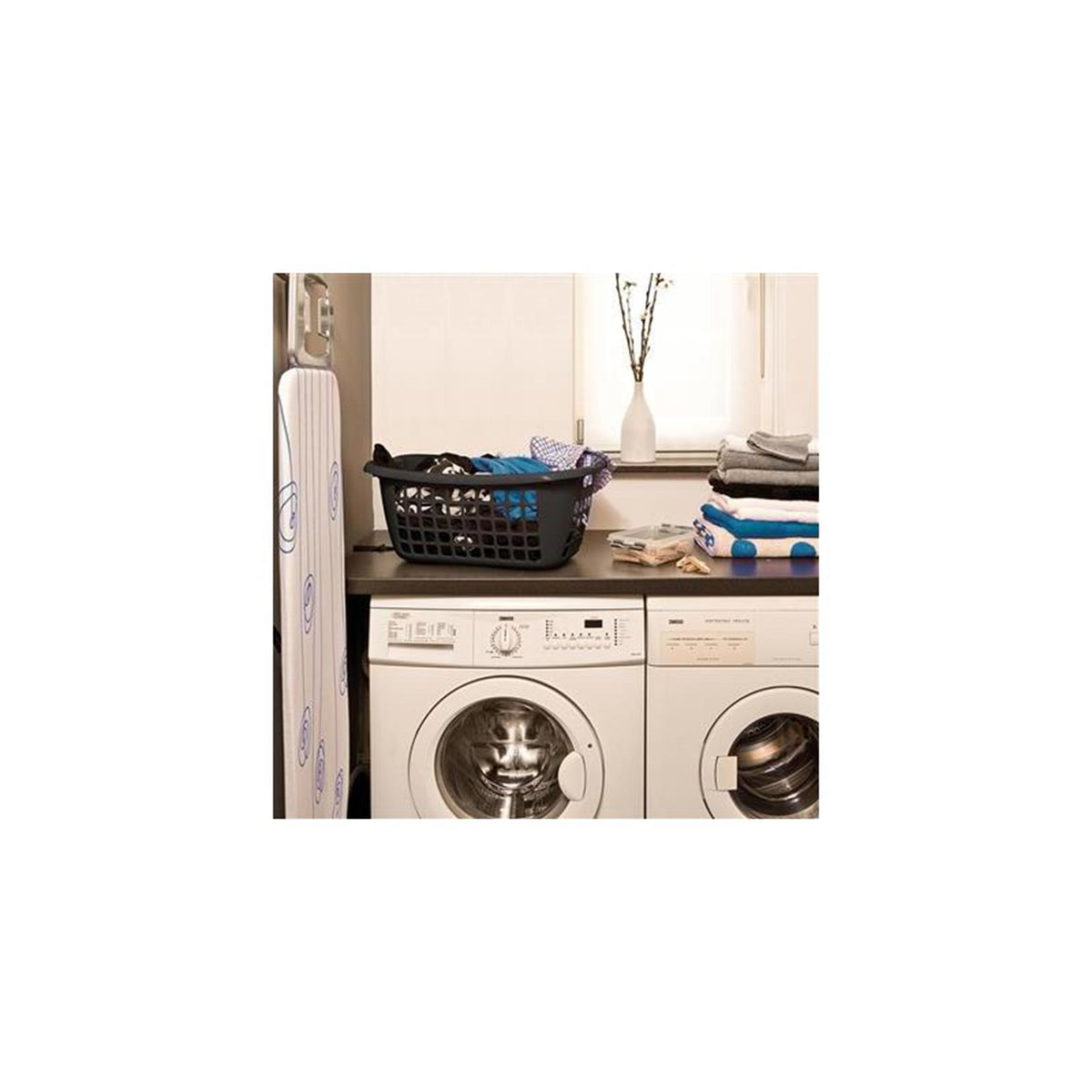 Cesto portabiancheria Sunware Basic nero 65x45x27 cm ca. 75 litri