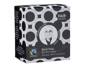 Saponetta quadrata Fair - sapone nero