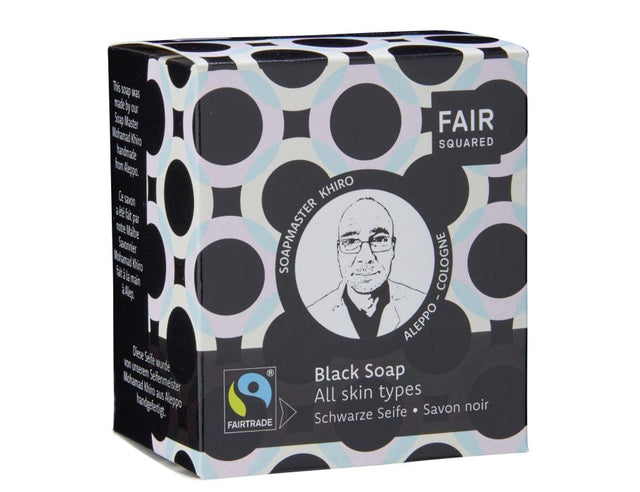 Saponetta quadrata Fair - sapone nero