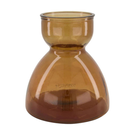 Collezioni Naturel Dijk Natural Collection vaso in vetro riciclato ã˜21,5x23 cm marrone