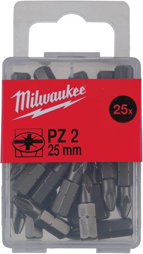 Accessori Milwaukee punta a vite pz 1, 25 mm | 25 pezzi - 4932399589