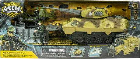 Carro armato speciale da combattimento con elicottero e vari accessori