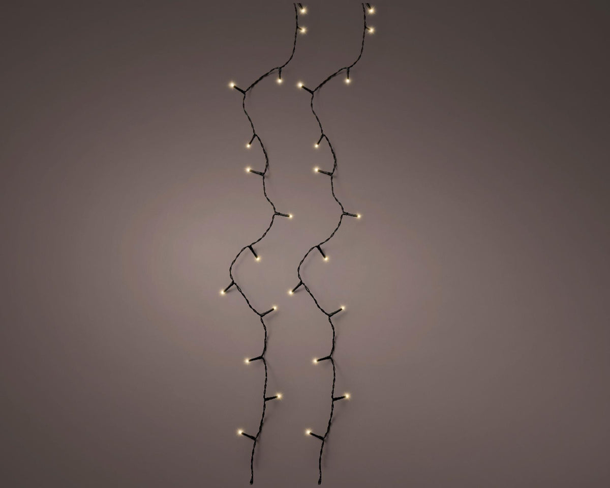 Lumineo Luci natalizie basic 180led da esterno 13,5m champagne