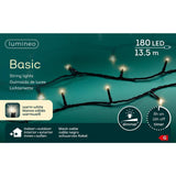 Catena luminosa a LED Lumineo per interni ed esterni 13,5 m 180 lampade con timer da 8 ore e funzione dimmer