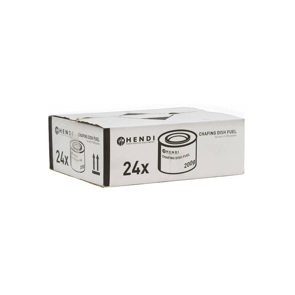 Lattina di etanolo per pasta combustibile Hendi (24x 200gr)