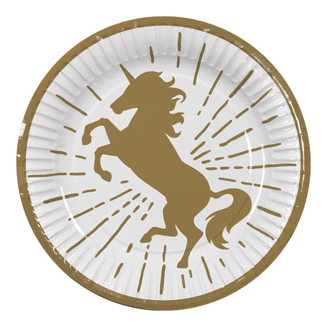 Piatti di carta Boland unicorno set da 10 pezzi ã˜23 cm