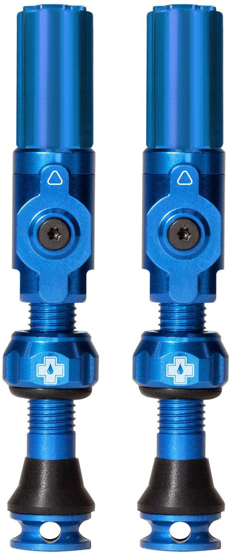 Muc-off valvola tubeless valvola schräder per auto ibrida big bore blu medio da 35 mm