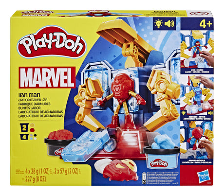 Gioca al laboratorio di creazione di armature di Doh Iron Man