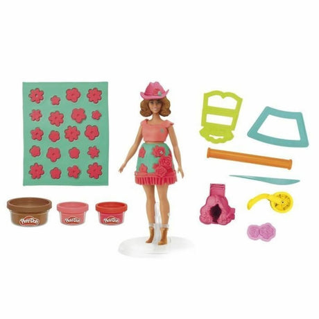 Set Play-doh con fiori e frange per Barbie - crea vestiti per le bambole - plastilina