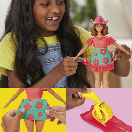 Set Play-doh con fiori e frange per Barbie - crea vestiti per le bambole - plastilina