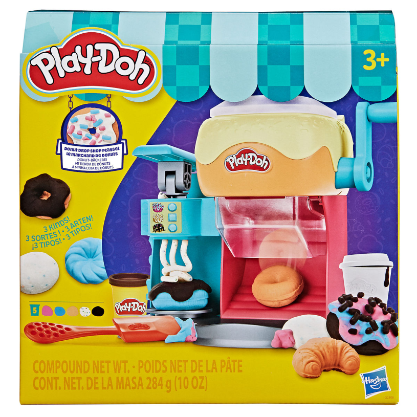 Play-doh playdoh donut drop shop set da gioco
