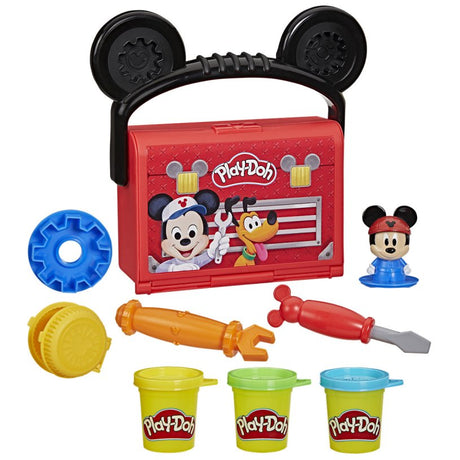 Play-doh Disney Junior Garage da viaggio, giocattoli di Topolino