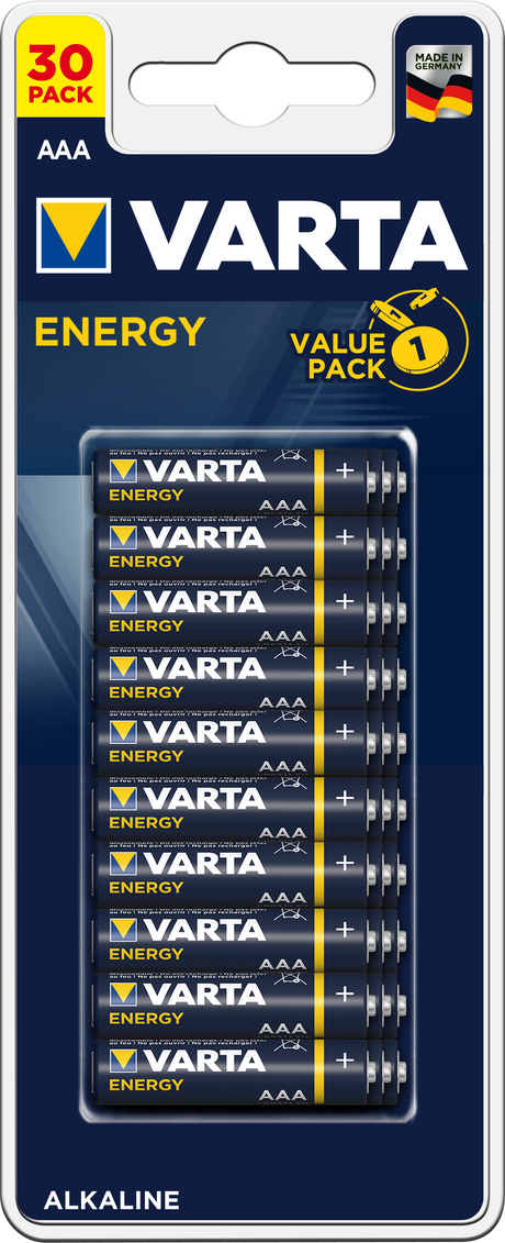 Batterie energia aaa varta 30 pezzi