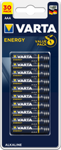 Batterie energia aaa varta 30 pezzi