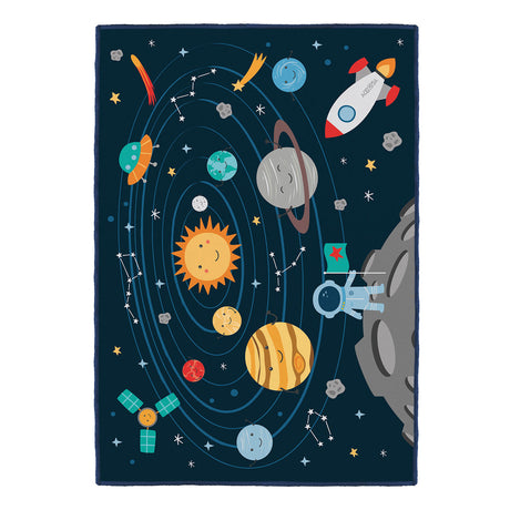 Tappetino da gioco del sistema solare Achoka, 100x150 cm