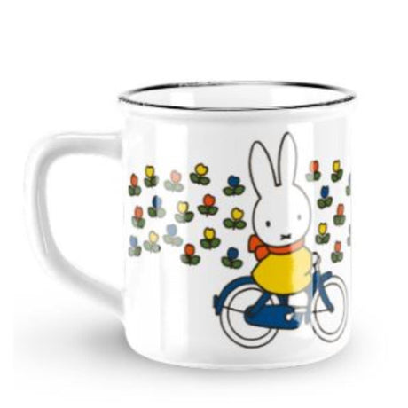 Miffy Cycles tazza retrò di tulipani bianchi