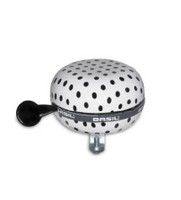 Polkadot di basilico - campana di bicicletta - nero bianco