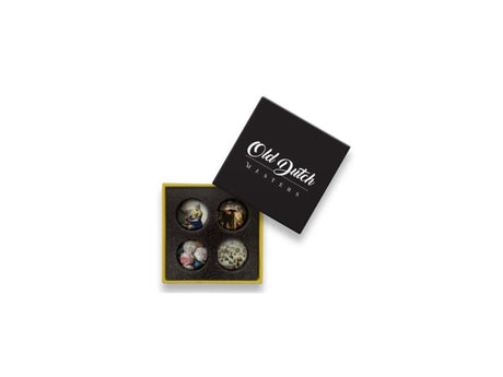 Magneti in vetro Cosydecor antichi maestri olandesi ã˜3 cm scatola da 4 pezzi