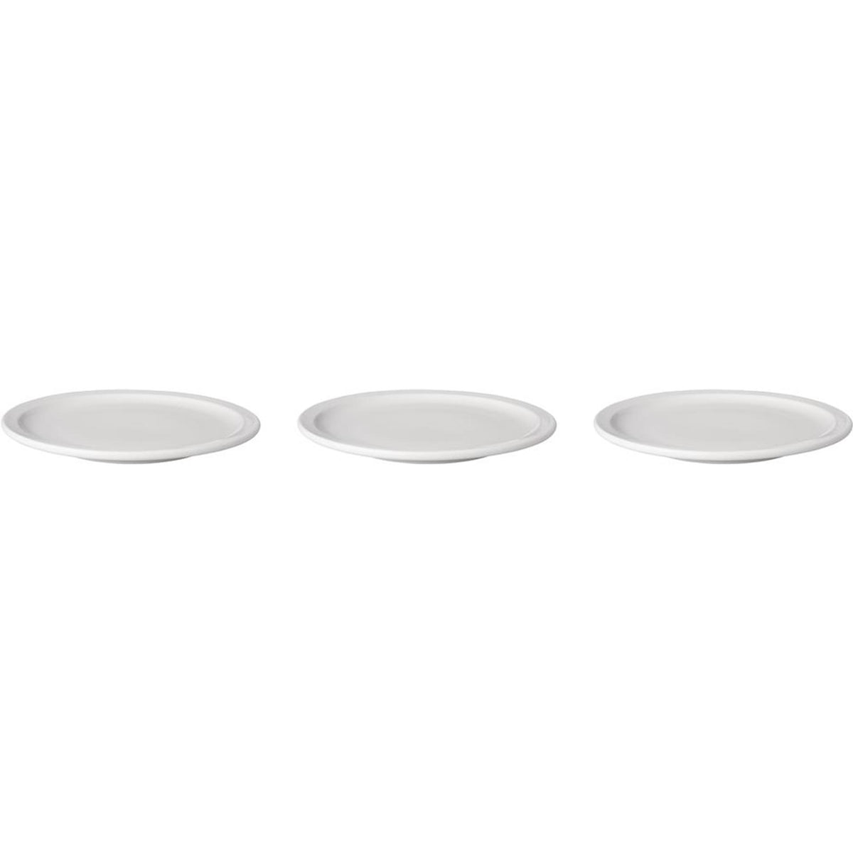 Piatto Mammut bordo stretto budgetline porcellana bianca 24 cm (set di 3)