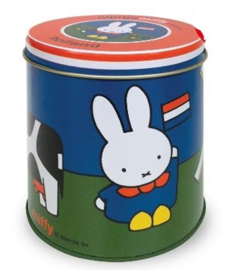 Contenitore in latta Miffy prato ã˜10xh11,5cm