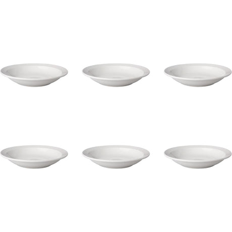 Piatto Mammut fondo budgetline 21,5 cm bordo stretto porcellana bianca (set da 6)