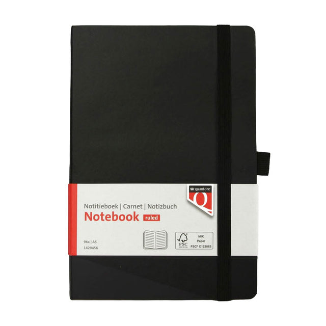 Quaderno Quantore a5 linea flex 192 pagine 80gr nero