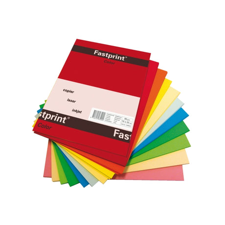 Quantore carta fotocopia fastprint a4 120gr 10 colori x10 fogli 100 fogli