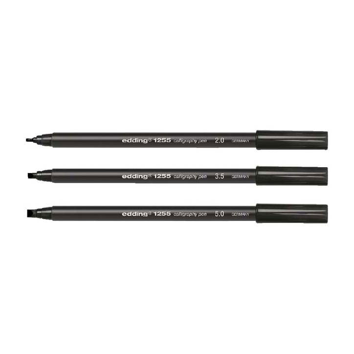 Penna calligrafica Quantore nera, 3 pz.