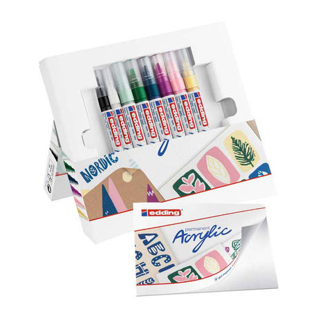 Starter kit per l'eddding con pennarelli acrilici Quantore