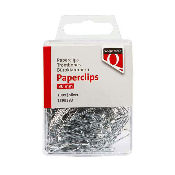 Graffette Quantore 30mm argento, 100 pz.